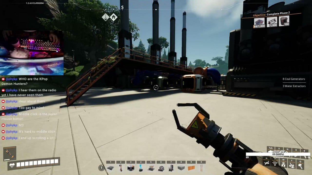 Rageinater Streams Satisfactory